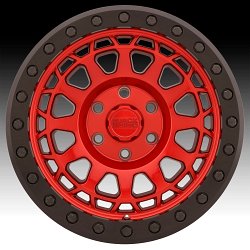 Black Rhino Primm Beadlock Candy Red Custom Truck Wheels 3